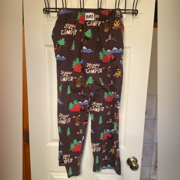 Lazy One Red and Gray 'Happy Camper' Pajama Set - Picture 2 of 9